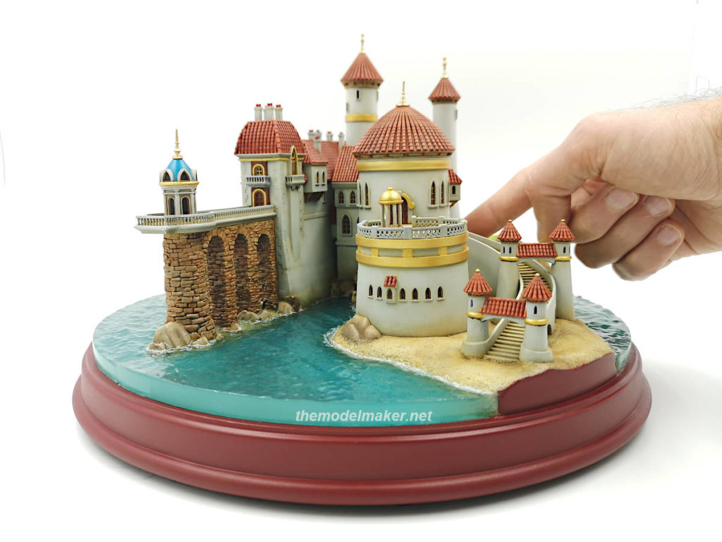Prince Eric's castle miniature model from classic Disney animation The Little Mermaid. Inspired by maquete from Disneyland Paris and Under the Sea attraction in  Magic Kingdom Park
