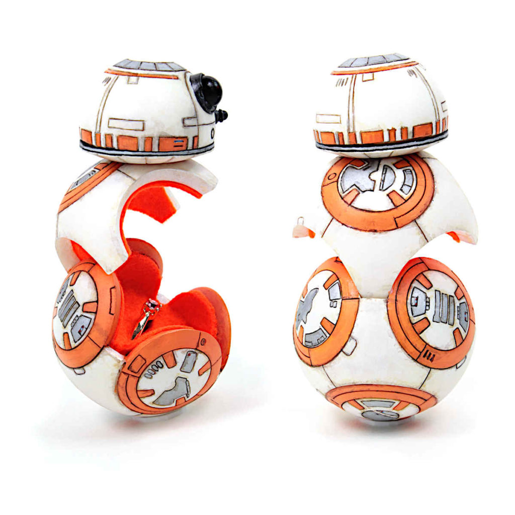 Star Wars BB8 inspired custom engagement ring box