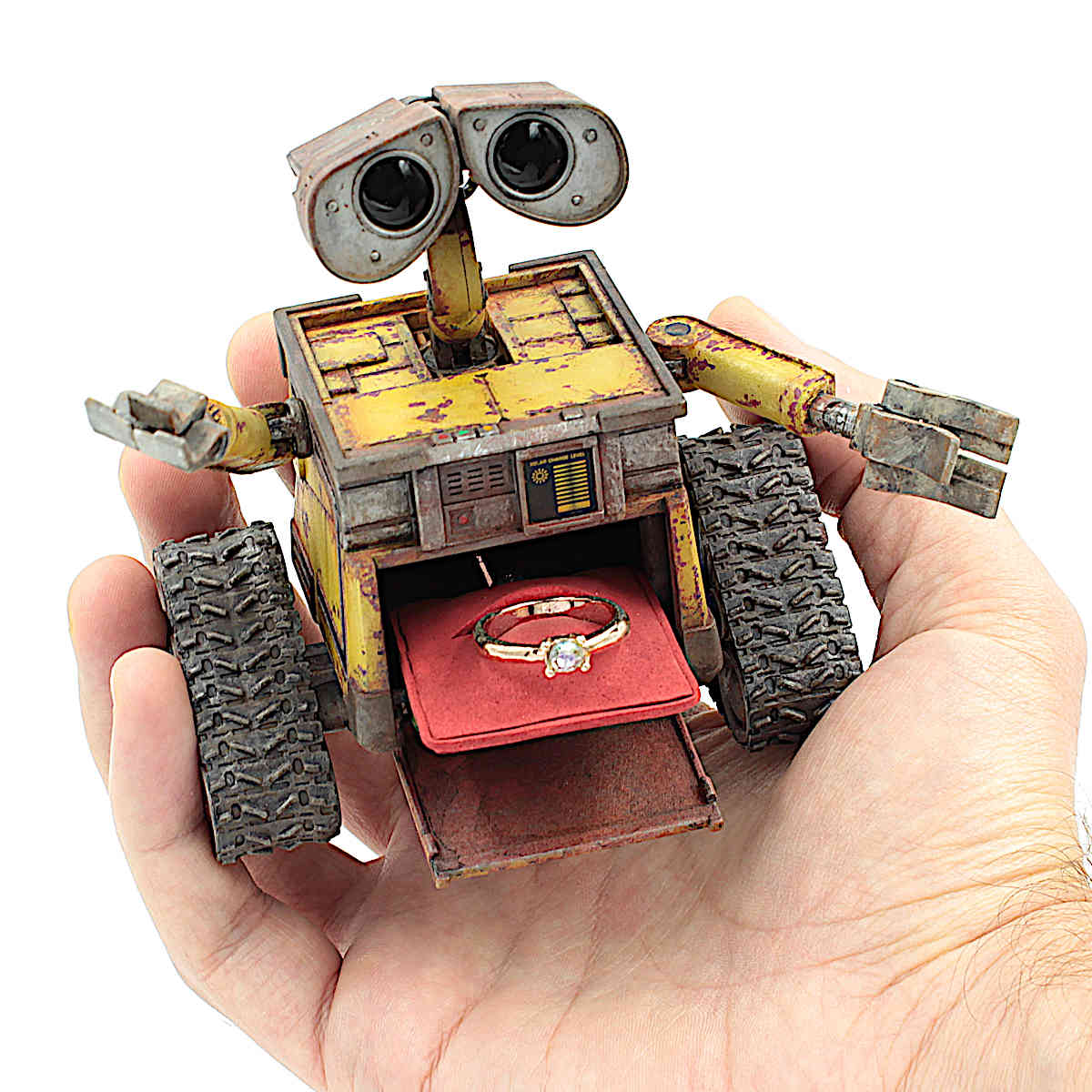 Wall-E Engagement Ring Box For Pixar Fans
