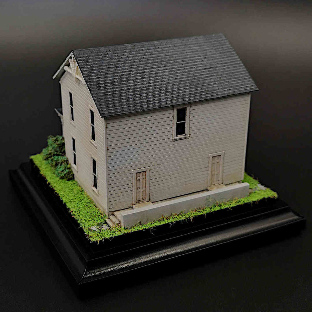 Myers House miniature diorama personalized engagement ring box inspired by John Carpenter Halloween